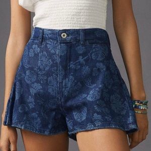 Anthropologie Pilcro High-Rise Swing Shorts Denim Size 29